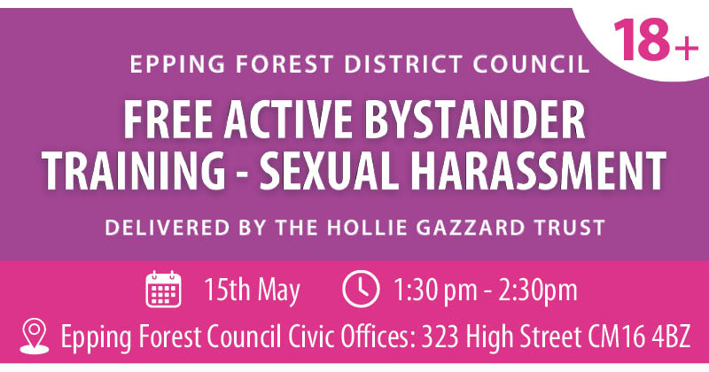 This initiative is part of Operation Minerva, a project led by Epping Forest District Council to reduce violence against women and girls. 📅15 May 2024 11am to 12pm & 1.30pm to 2.30pm 🗺️Civic Offices, 323 High Street, CM16 4BZ 👉Book your place - eppingforestdc.bookinglive.com/book/add/p/657
