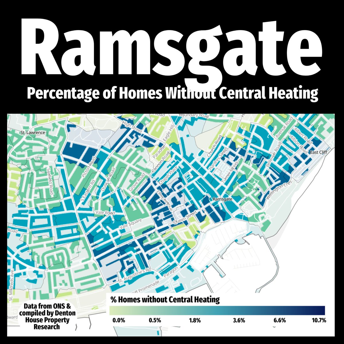 🔥❄️ Thanet's Heating Divide Exposed! Check out new heatmaps revealing the stark contrast between chilly and cosy areas across Margate, Broadstairs, and Ramsgate. 🌡️
👉 bit.ly/4b8linr 
#ThanetHeating #PropertyMarket #HeatingDivide #UKHomes