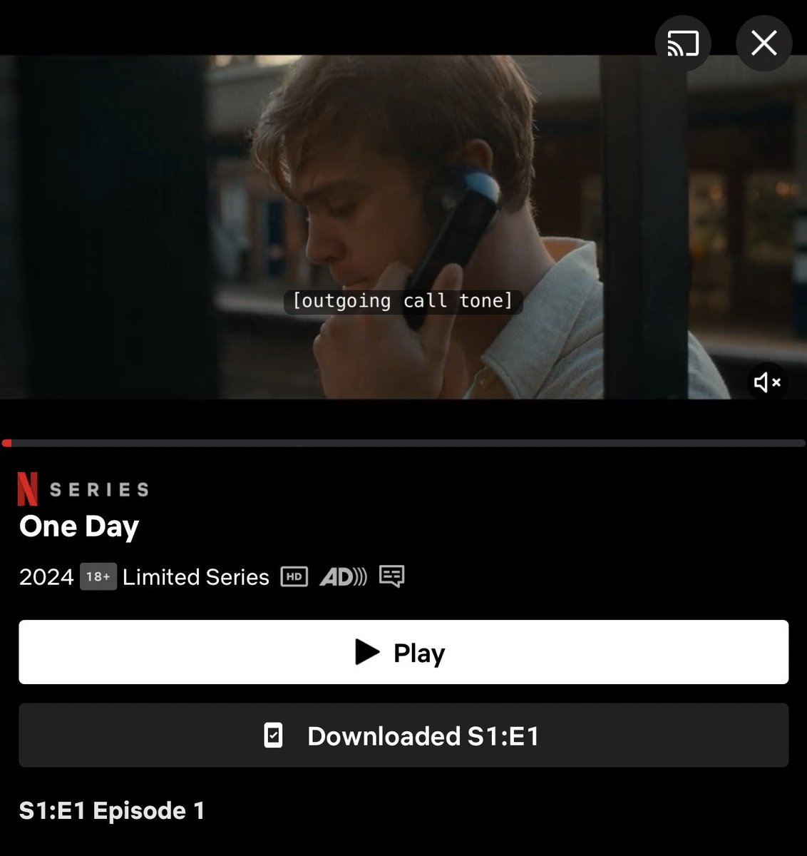 This “One Day”series on Netflix makes me contemplate everything about love.How do you go from wanting someone but not sure how you wanna do it and you both go through shitty patches in life and later end up together and then it all goes away forever. 💔 #ONEDAY