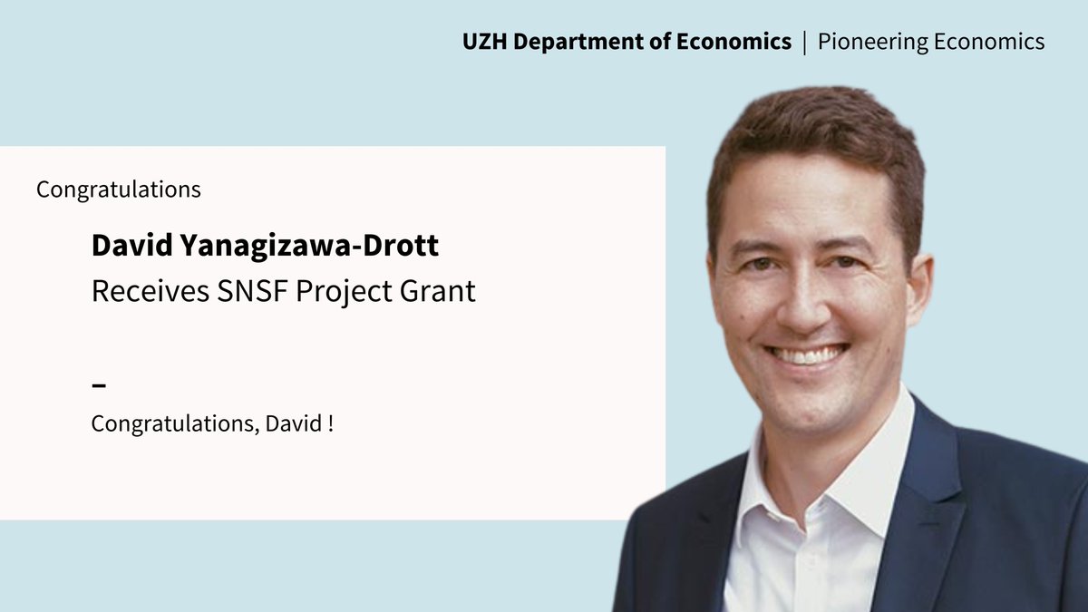 📣 Grant Alert ! @YanagizawaD was awarded a project Grant of CHF 700’000 for the project: 'Reducing Gender Gaps in Credit Markets: Generating Evidence from 7 Countries in Sub-Saharan Africa'. Congratulations 🥳 !