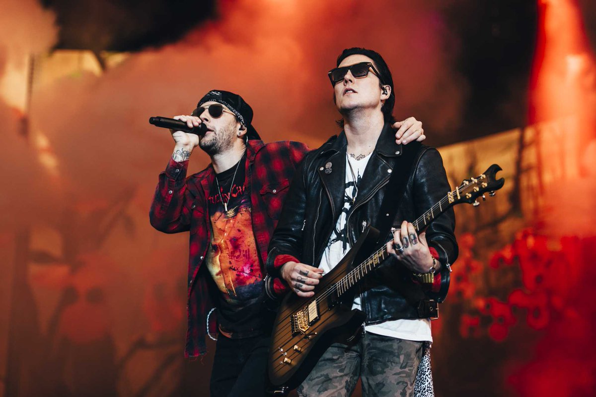 M. Shadows and Synyster Gates at Donington Park in Castle Donington, Derby, England for Download Festival 2018 - 8th June 2018 📷: Matt Eachus - @matteachus / @mancphoto