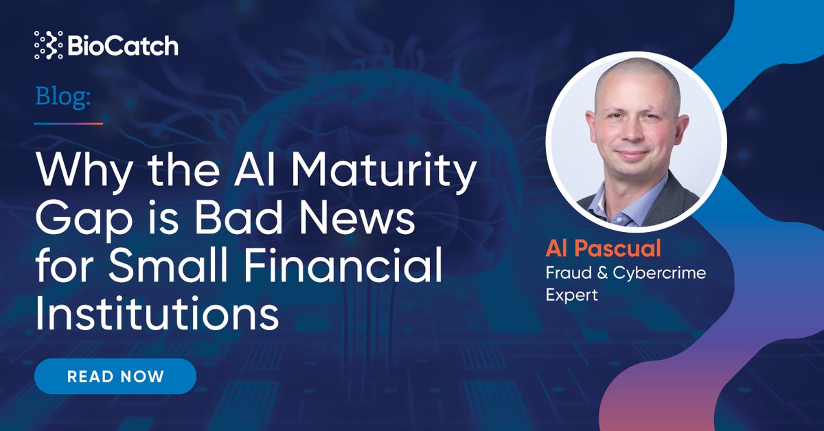In his latest blog, fraud-fighting expert Al Pascual defines the 'AI Data Gap,' exploring how it might leave smaller financial institutions particularly vulnerable to fraud. Read his full post here: okt.to/UOcNIF
