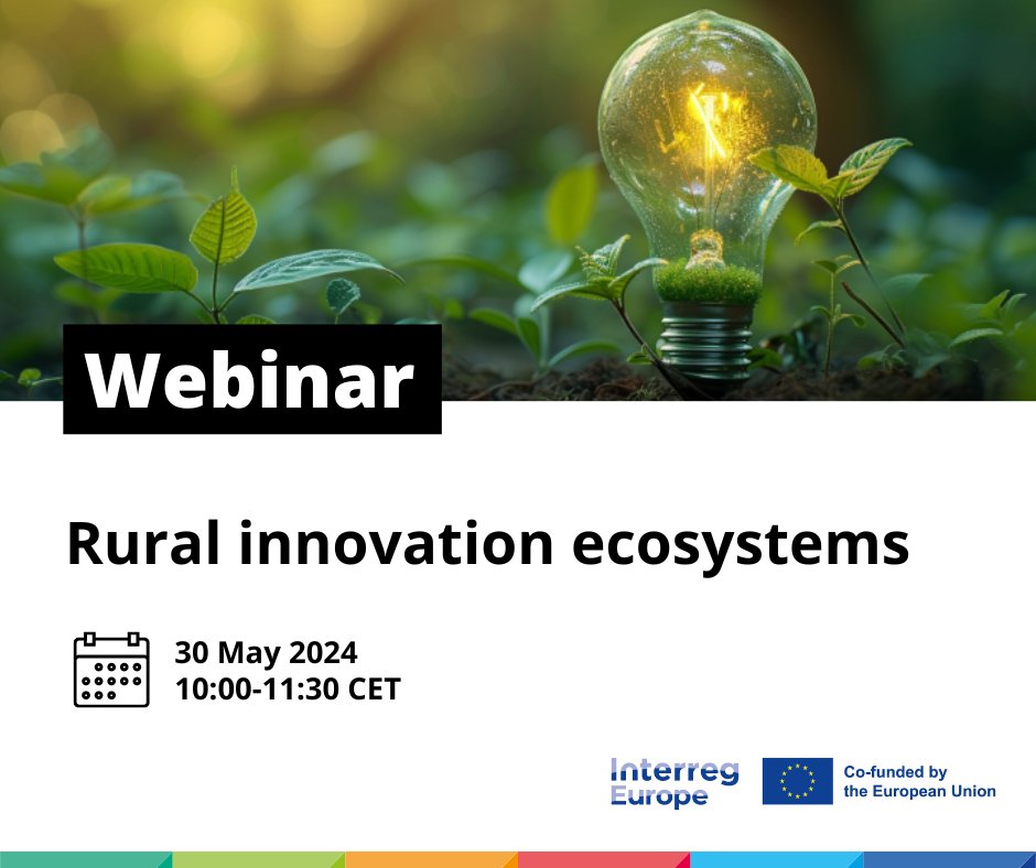 🚀 Webinar alert! let's uncover the power of place-based innovation policies in rural and remote areas, shedding light on how they ignite local development and fuel industrial transitions. 💡 Register now 👉bit.ly/3JIivVQ #RuralInnovation #PolicyLearningPlatform