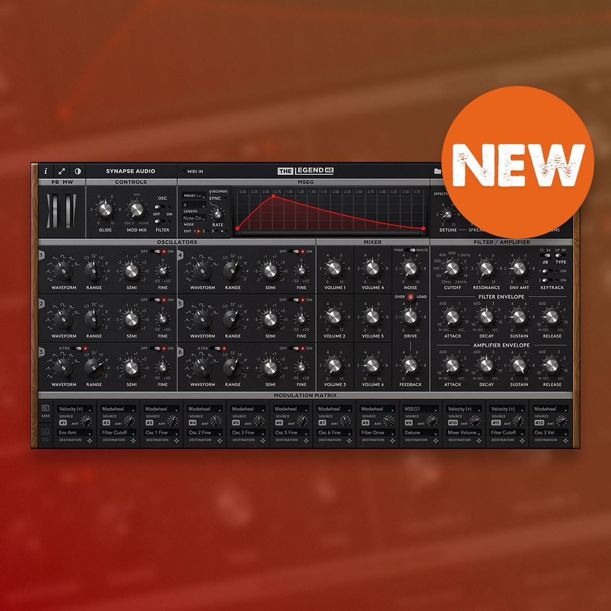 NEW from Synapse Audio - The Legend HZ 🎛️

Created in collaboration with Hans Zimmer, it adds additional oscillators, polyphony, a step sequencer, filters modelled on Zimmer's own vintage hardware, and more!

Check it out here: pluginfox.com/hz