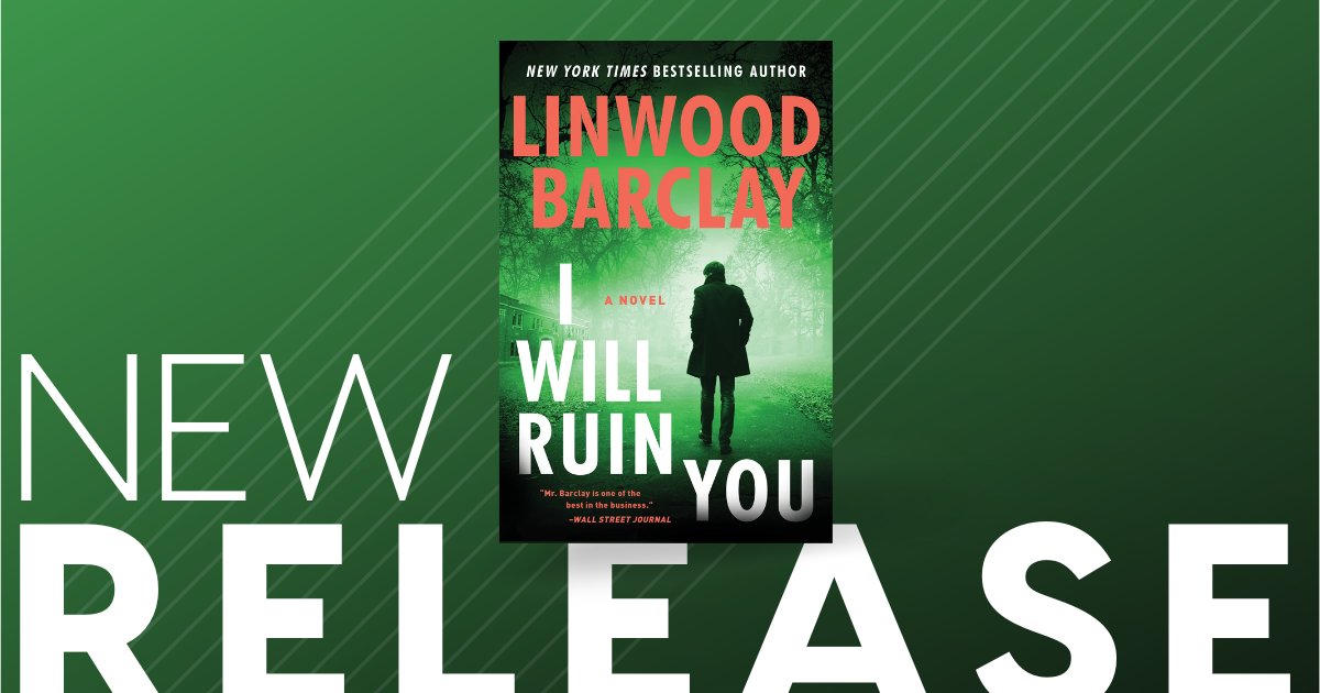 New from bestselling Canadian author @linwood_barclay! In #IWillRuinYou, a teacher’s act of heroism makes him the target of a dangerous blackmailer who will stop at nothing to get what he wants. On sale now! bit.ly/3y3Bs2V