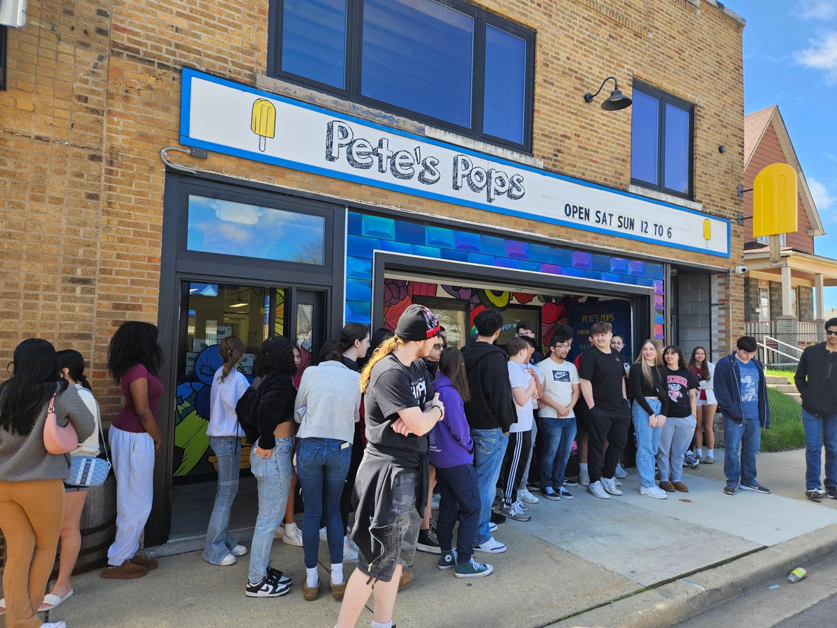 Spanish 4 students recently participated in a field trip where they explored Hispanic cuisine throughout Milwaukee. During the trip, they visited Pete's Pops for a tour. #hustlinhawks #hawksflyhigh #spanish