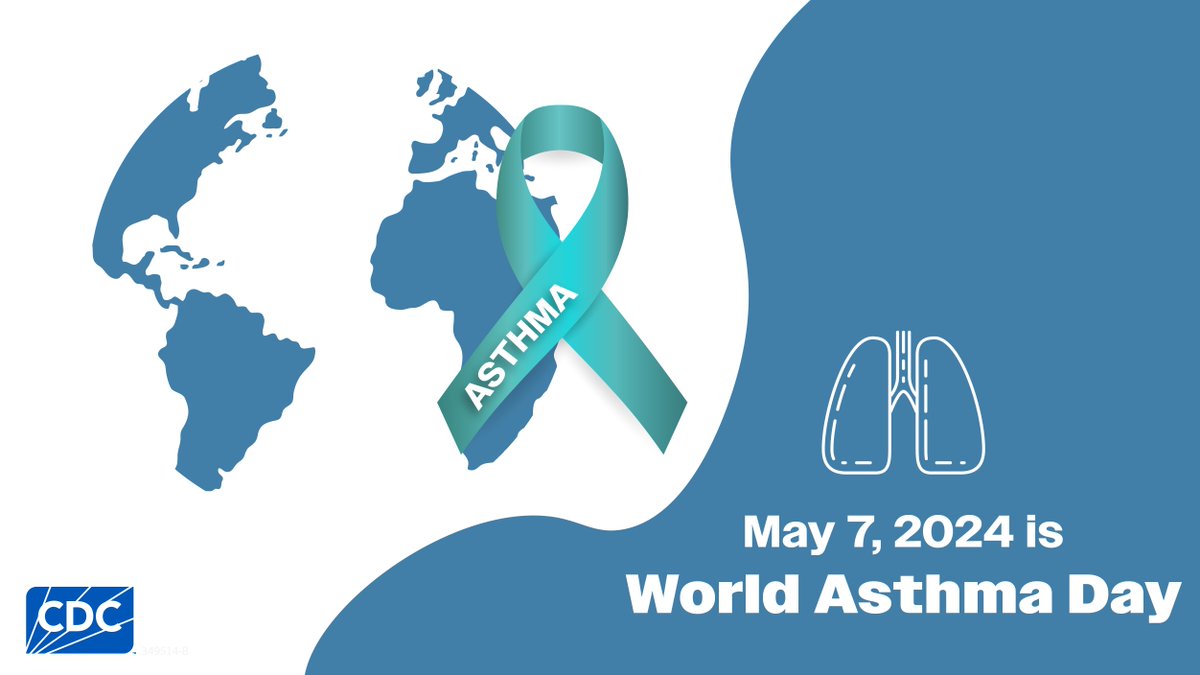 Today is #WorldAsthmaDay. CDC celebrates the 25th anniversary of the National Asthma Control Program. Helping America Breathe Easier since 1999. bit.ly/3UGjPPz #AsthmaAwarenessMonth bit.ly/3WvSJM9