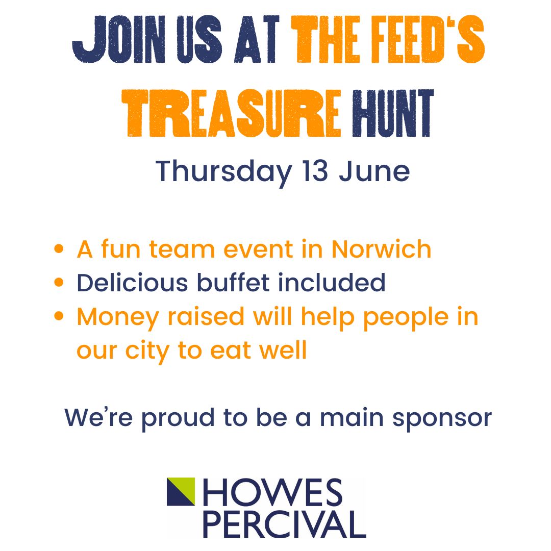 Howes Percival are delighted to be a main sponsor of @TheFeedNorwich Summer Treasure Hunt, taking place on Thursday 13 June. 📝 For further details and to book your tickets, please visit: thefeed.org.uk/about-us/news/…