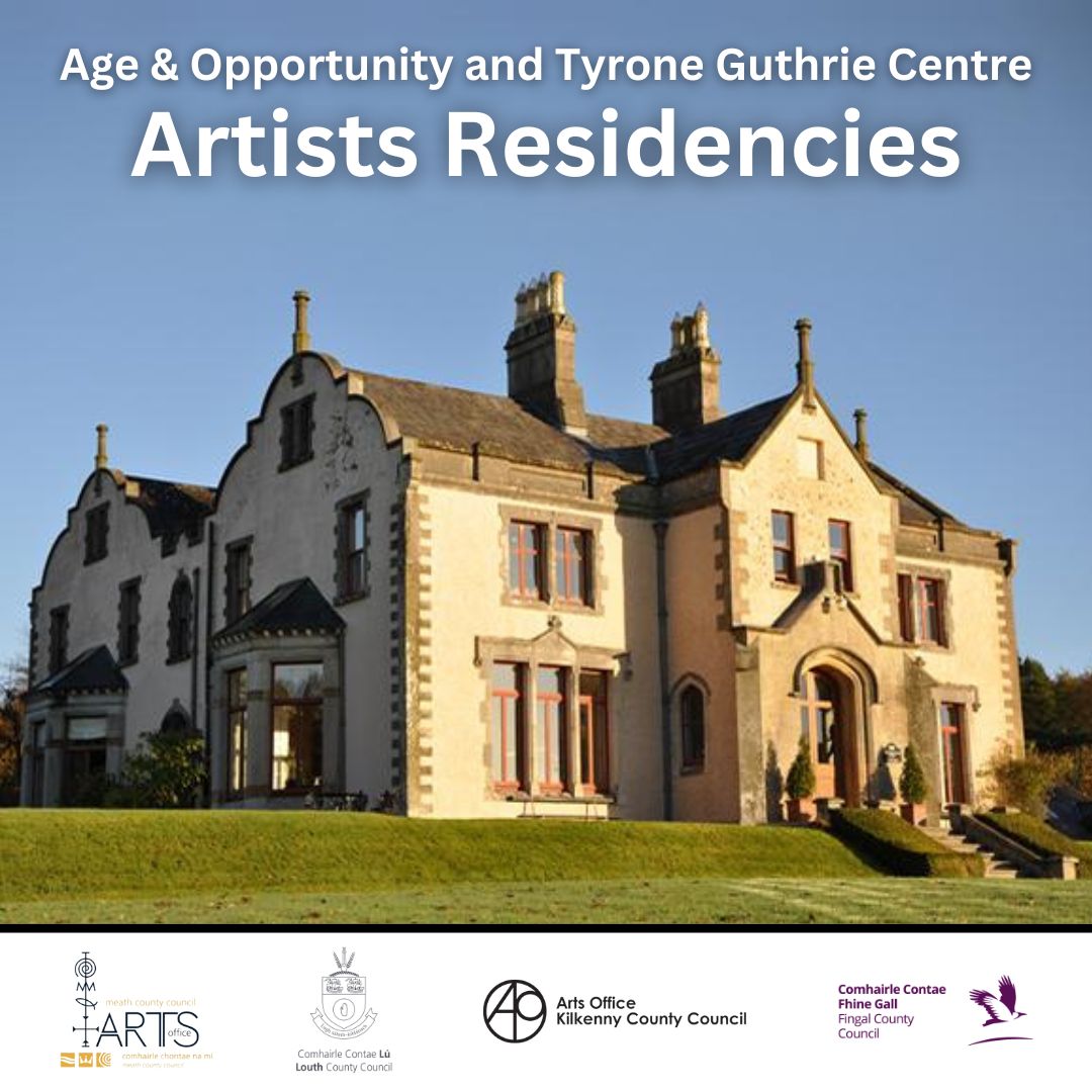🎨Calling all artists! Applications for our 2024 @tyroneguthrie Residencies are now open for professional artists (50+) from Meath, Louth, Kilkenny and Fingal. Information on how to apply can be found on our website. @fingalcoco @KilkennyNotices @meathcoco @louthcoco