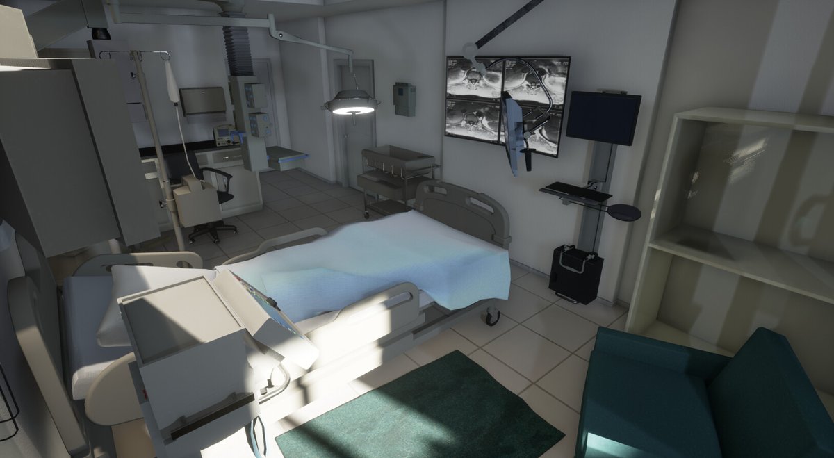 Hospital Room environment available for #UnrealEngine

Artstation artstn.co/m/vDG8O

#UE5 #UnrealEngine5 #UE5Study #3d #GameDev #IndieDev #IndieGameDev #Realtime #Rendering #VirtualProduction #VirtualReality #ExtendedReality #SpatialComputing #Filmmaking #Animation #3dArt