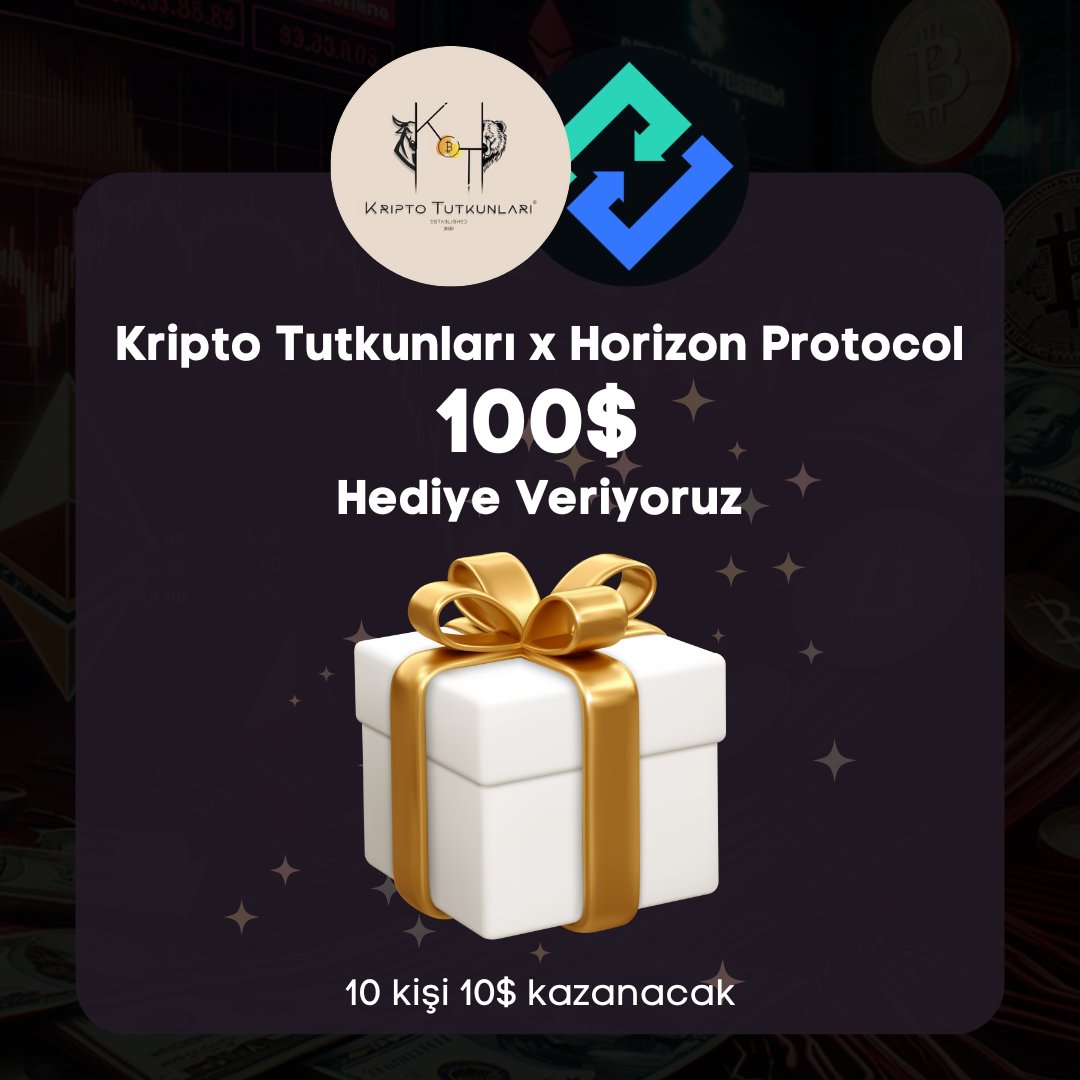 📣@HorizonProtocol ile birlikte 100$ hediye ediyoruz🔥

Şartlar:
▶️Takip et: @HorizonProtocol 

▶️Linkteki tweeti RT yap:
x.com/HorizonProtoco…

▶️Katıl: t.me/HorizonProtocol

▶️Bu postu Like ve RT yap

Kazananlar 1 hafta sonra grupumda açıklanacak.Yorum yapmayı unutmayın❤️