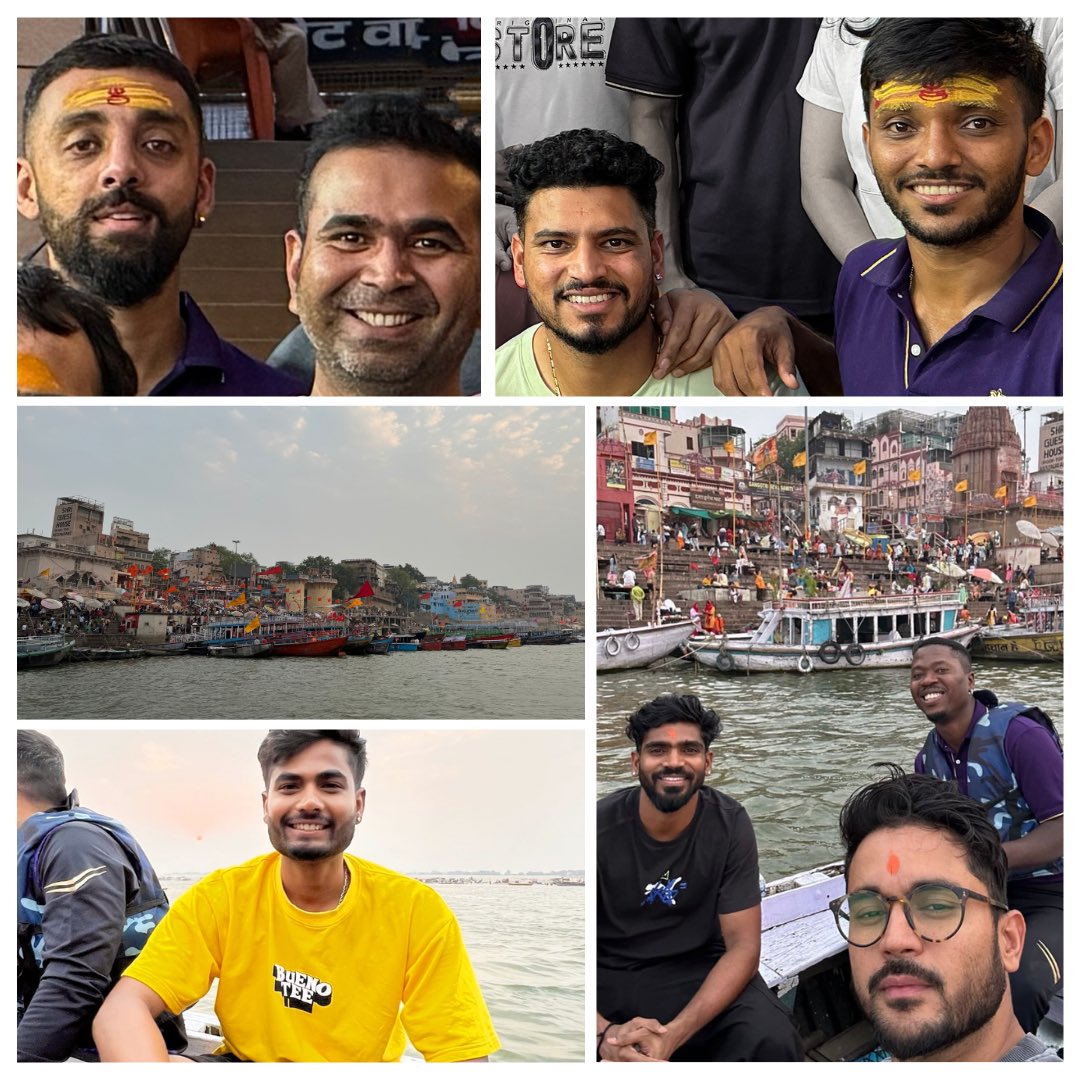 God’s Plan 🙏

Plane diverted to Guwahati first, and then Varanasi because of bad weather in Kolkata...which meant our boys could grab the opportunity to visit Shri Kashi Vishwanath Mandir and the holy Ganga Ghat at sunrise 🛕🌞