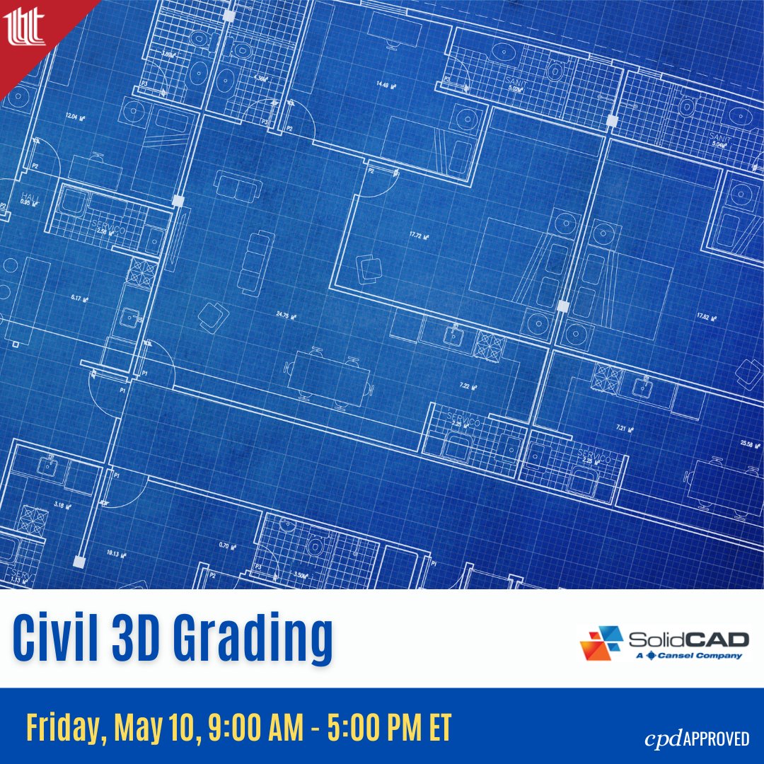 Unlock the full potential of AutoCAD Civil 3D 2024 with SolidCAD's Civil 3D Grading course on May 10! Master grading tools, criteria sets, and more for a variety of projects. #OACETT members receive a discount!

Register 👉 bit.ly/49d4R8f