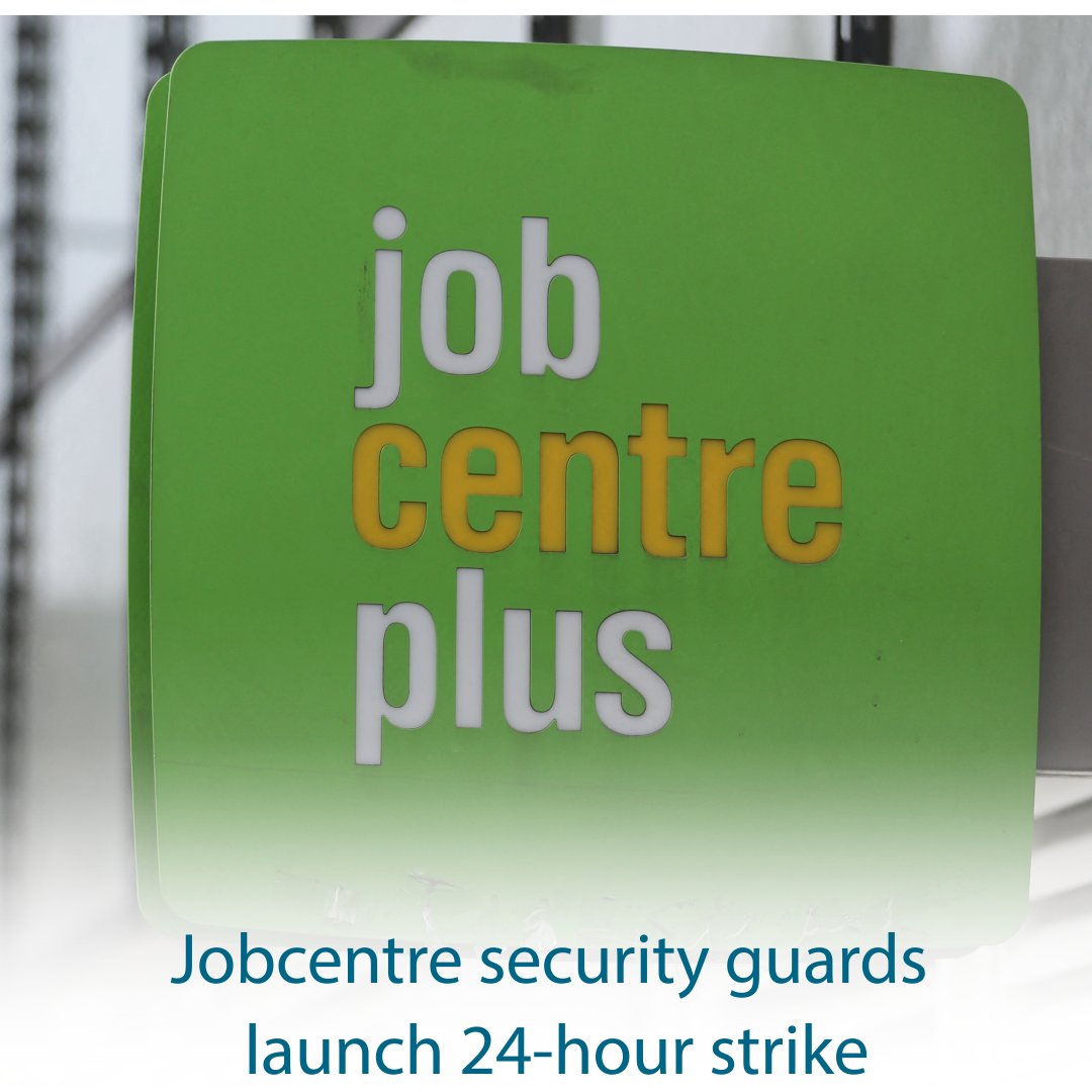 Jobcentre security guards have launched a 24-hour strike in a dispute over pay.  The GMB said more than 1,000 of its members employed by G4S walked out from midnight on Tuesday, with further stoppages planned for later in the month.  The union said a survey of its members found