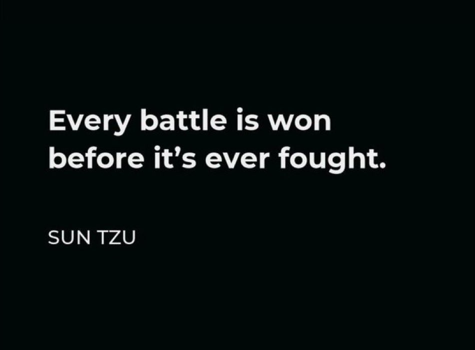 Preparation is the key to all success.