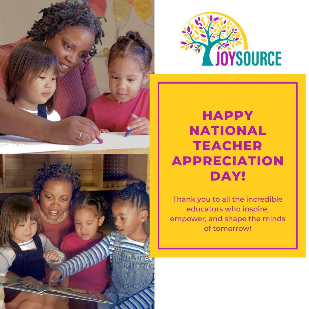 JOYSOURCED's tweet image. 🍎📚 Happy National Teacher Appreciation Day! 📚🍎

Today, we honor the incredible dedication and passion of educators everywhere. 💙✨ But our appreciation doesn't stop here! Join us in celebrating by taking action to support our teachers.

#TeacherAppreciationDay #Joysource