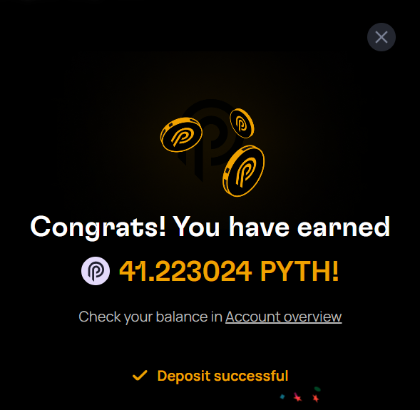 OMG! Just claimed my C3.io Points and $PYTH rewards. Incredible !! Got 43, 807 C3 points and 41.22 $PYTH for trading on C3.io in a single month @C3protocol