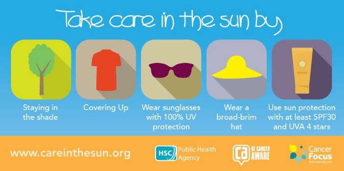 Over exposure to UV rays can damage your skin and lead to skin cancer. Applying sunscreen regularly will help protect your skin from harmful UV rays, reduce your risk of skin cancer and prevent premature aging. Visit careinthesun.org for info. #SunAwarenessWeek