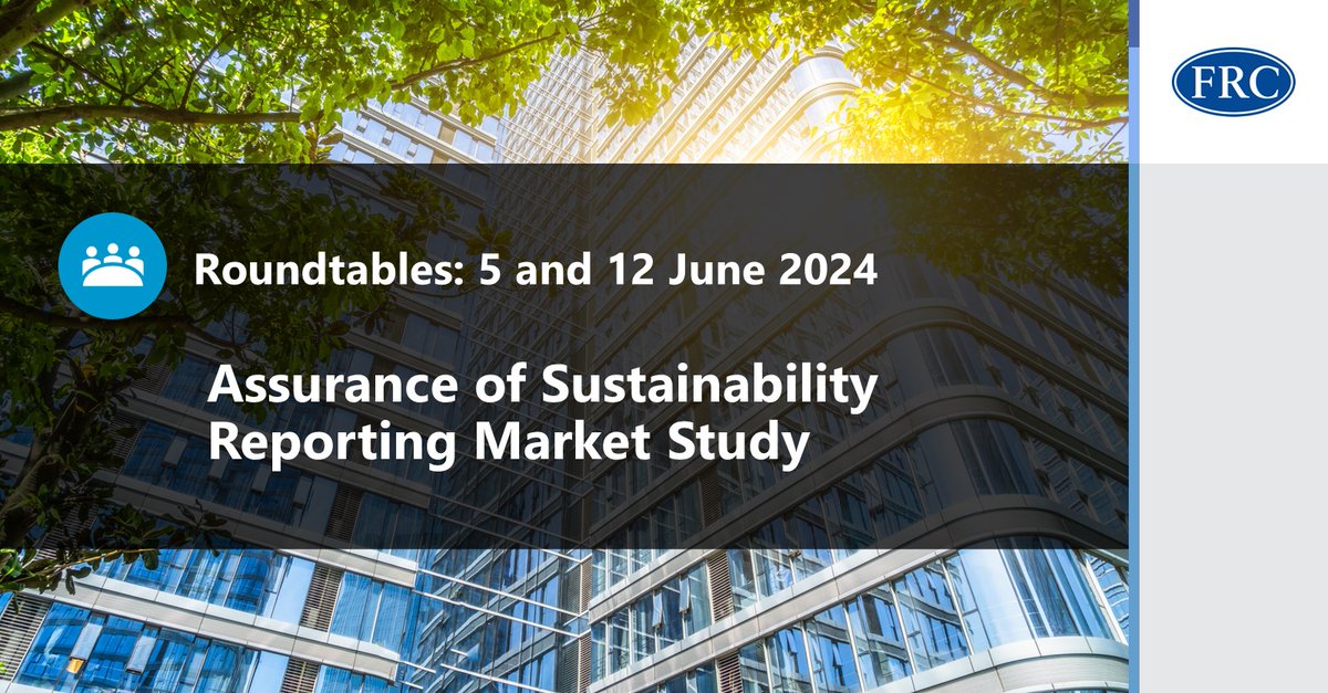 The FRC is inviting stakeholders to take part in two roundtables as it seeks to understand the functions and development of the sustainability assurance market. If you’re interested in attending, please email stakeholderengagement@frc.org.uk: ow.ly/YocT50RyiMn