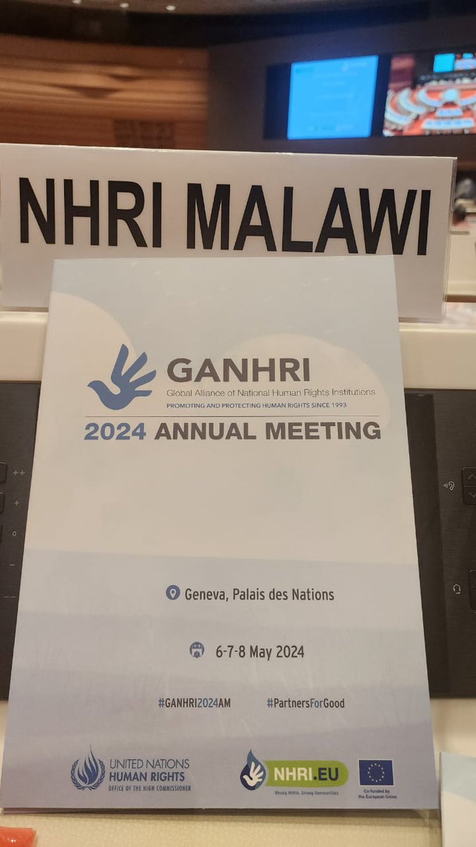 The Executive Secretary, @HabibaRezwana is representing the Commission in Geneva during the @Ganhri1 Annual Meeting attended by #NHRIs. UNDP's support is highly appreciated as part of the capacity strengthening of NHRIs. @CChijozi @FenellaFrost