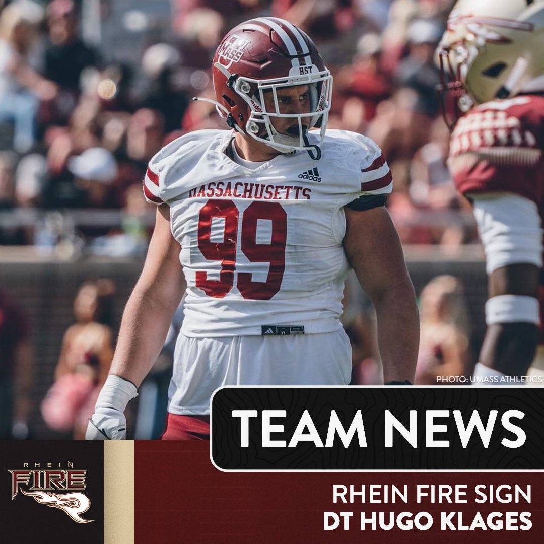 The @Rhein_Fire have signed former NCAA D1 Defensive Tackle Hugo Klages for 2024 🔥