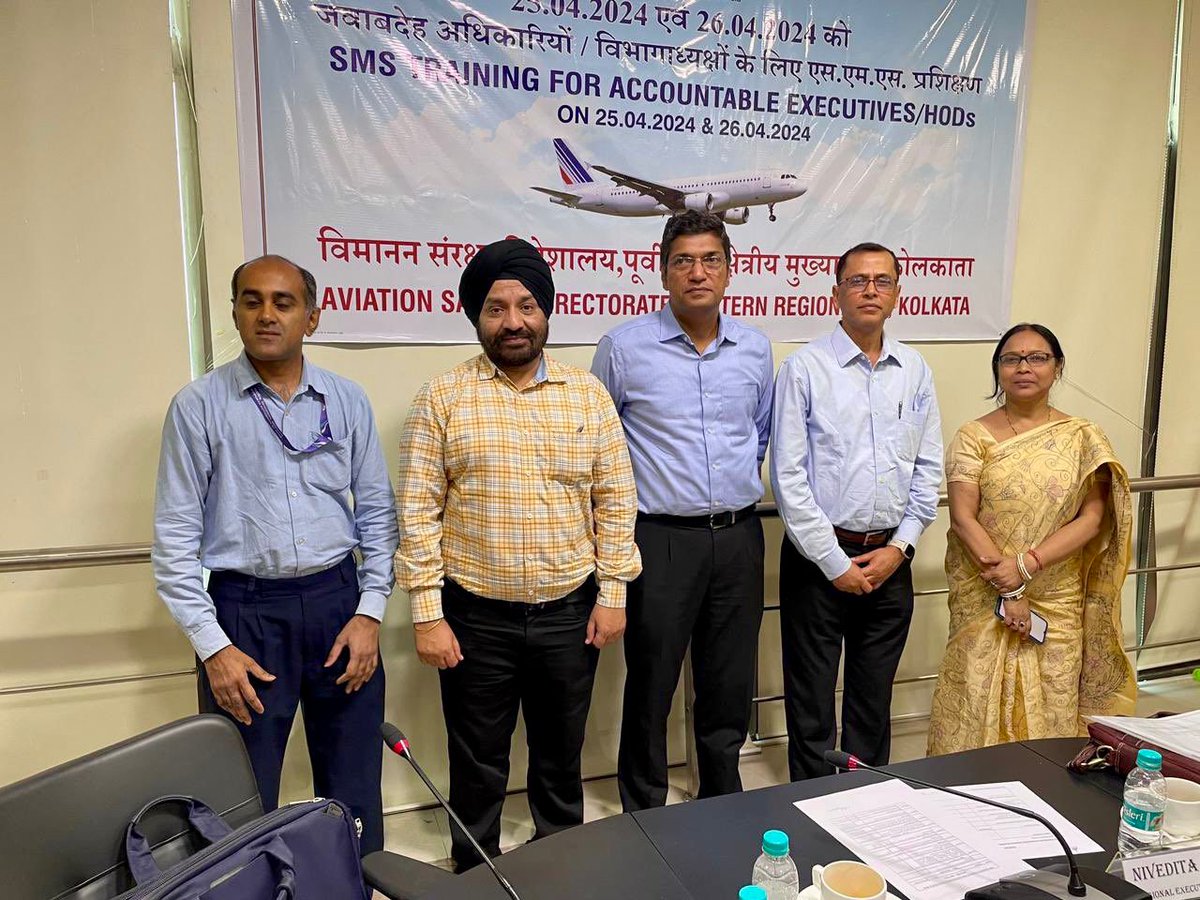 Airports Authority of India’s Aviation Safety Directorate, CHQ recently conducted a two-day long Safety Management System Training Program for the Executives & HoDs at AAI, Regional Headquarters, Eastern Region, Kolkata. The training program was inaugurated by Smt. Nivedita…