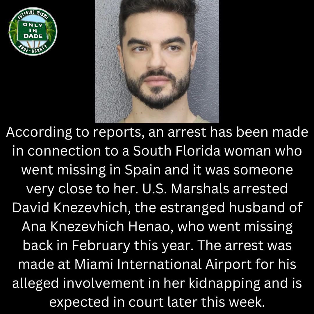 #NEWS: The estranged husband of a #SouthFlorida woman that went missing in #Spain has been arrested! 📰🚨| #ONLYinDADE