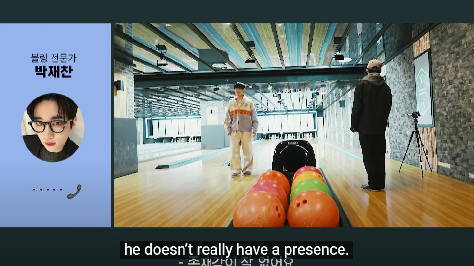 jaechan in his new job as a bowling commentator
