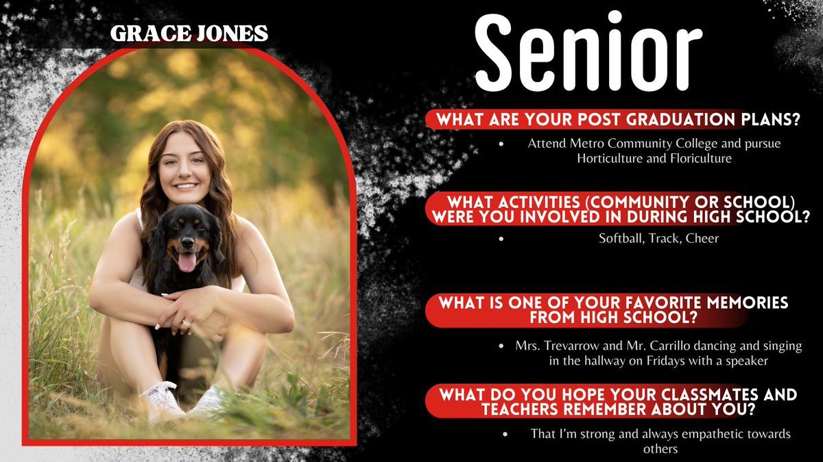 Best of luck in your future, Grace Jones! #classof2024 #YutanSeniors