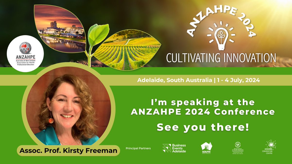 Excited to be a keynote at the ANZAHPE conference this July. I can’t wait to connect with colleagues from all over the world in Adelaide. #HPE #ANZAHPE2024