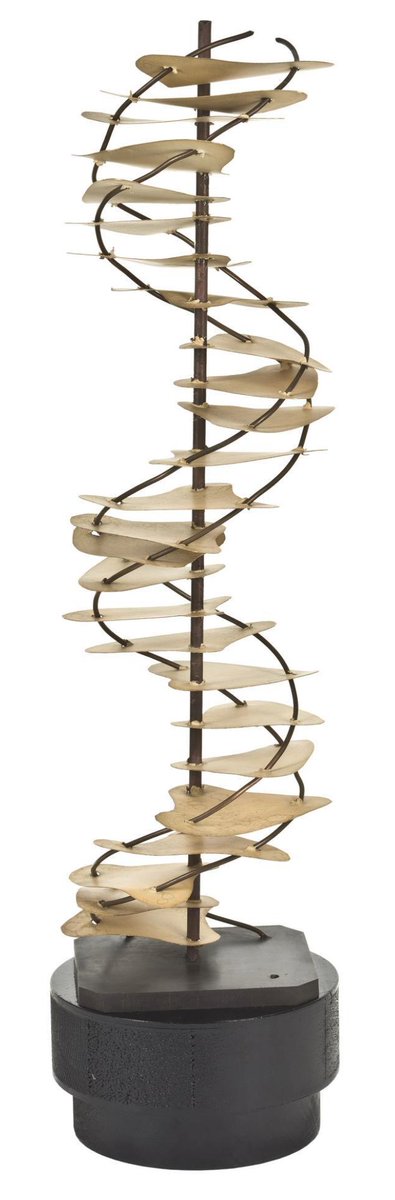 Matthew Cobb (@matthewcobb) on Twitter photo I know *so* much about the double helix and the people involved, but I keep finding more. Here's a fabulous copper and cardboard model, made by Crick in early May 1953 and taken with him to Edinburgh for a talk (he left it there). Now in National Museum of Scotland. h/t <a href="/beckyfh/">Rebekah Higgitt</a> I know *so* much about the double helix and the people involved, but I keep finding more. Here's a fabulous copper and cardboard model, made by Crick in early May 1953 and taken with him to Edinburgh for a talk (he left it there). Now in National Museum of Scotland. h/t <a href="/beckyfh/">Rebekah Higgitt</a>