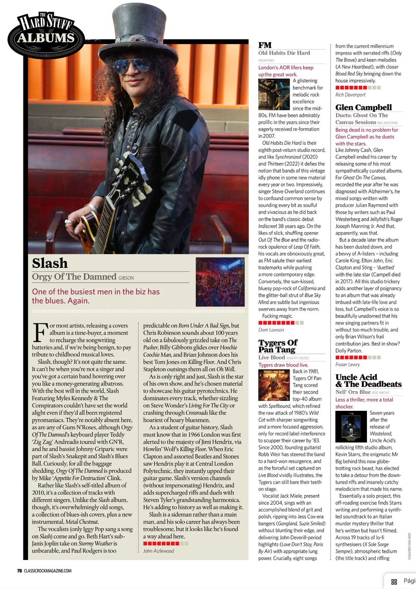 Thank you Dom Lawson for the fab review of our new album in the current issue of @ClassicRockMag ! Read Dom's review at loudersound.com/reviews/fm-old… 'Old Habits Die Hard' is out now via @FrontiersMusic1 - get your CD at bit.ly/FMshop #oldhabitsdiehard #newalbum #newmusic