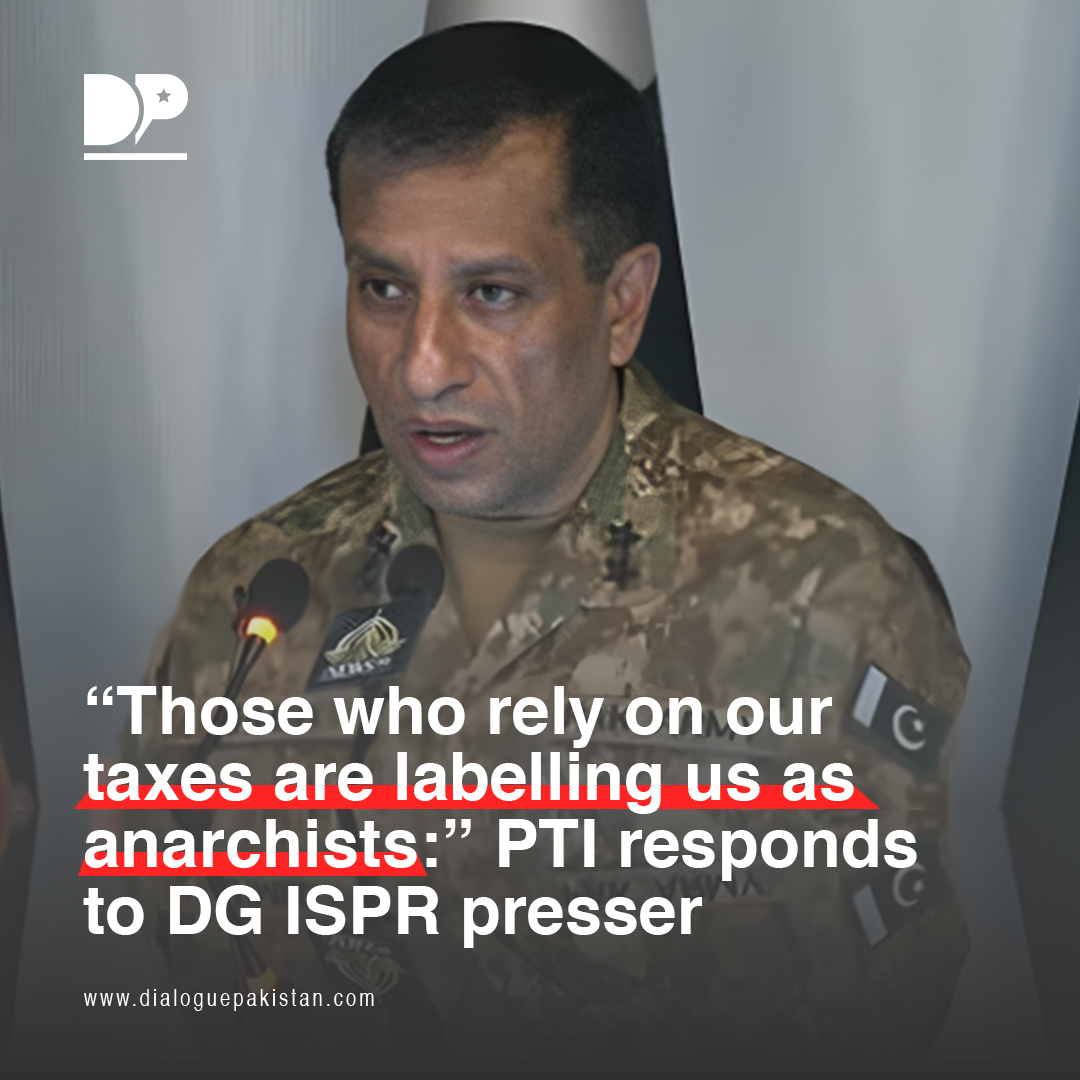 Pakistan Tehreek-e-Insaf (PTI) has responded to the press conference by Inter-Services Public Relations (ISPR) Director General Maj-Gen Ahmed Sharif, who emphasized severe penalties for those involved in the May 9 riots.

dialoguepakistan.com/en/pakistan/th…

#DialoguePakistan #DGISPR #PTI