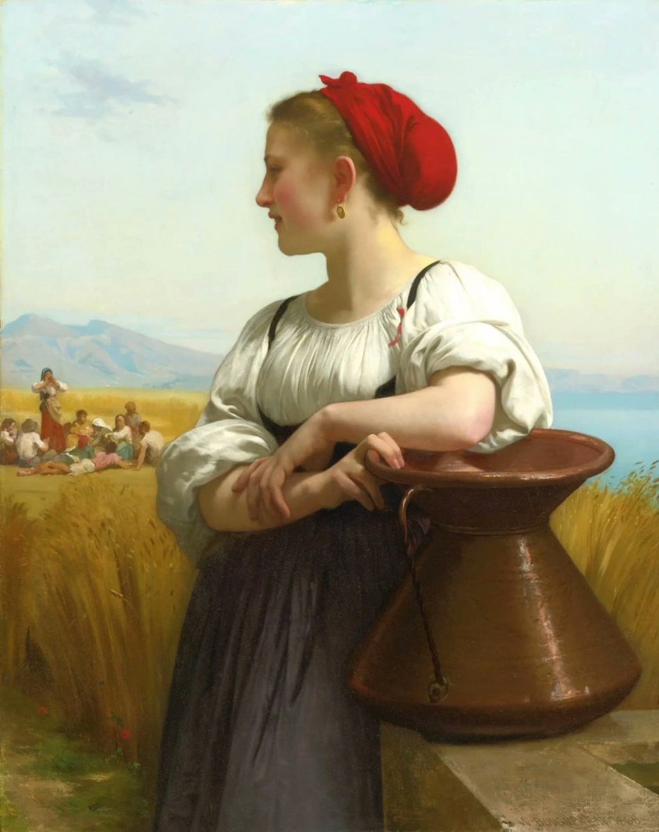 'Harvest', 1868 Artist: William-Adolphe Bouguereau Canvas, oil; 106×85 cm Private collection
