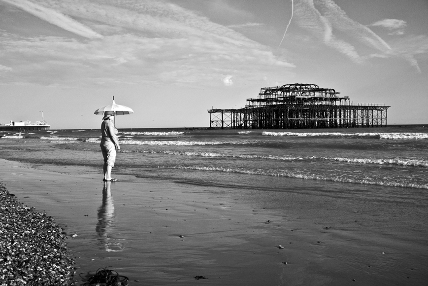 Brighton, UK #streetphotography #Brighton #pier #PhotographyIsArt #blackandwhitephotography