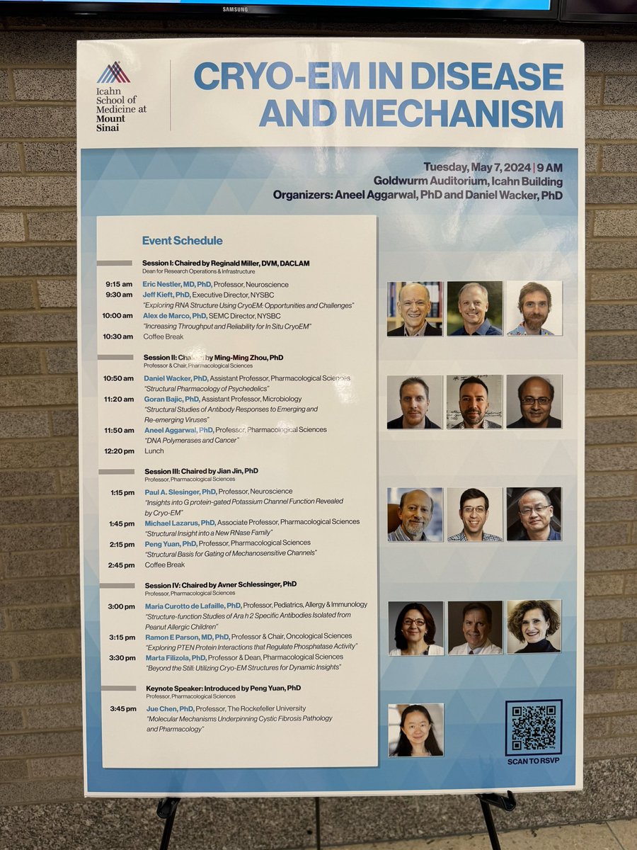 Excited about our cryo-EM in disease and mechanism symposium at @IcahnMountSinai