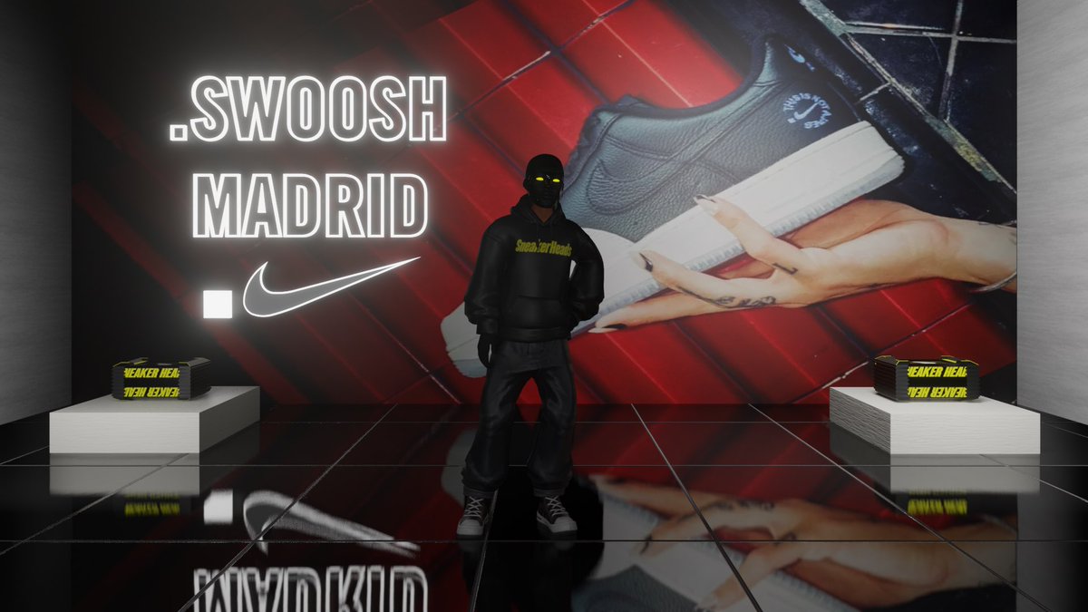GM 👟 

Anyone else in Madrid with cash to go shopping at this new @dotSWOOSH outlet? I just heard they are giving out some free mystery boxes from @sneakerheadsoff 📦 Don’t sleep on it 🛍️ 🛒 @RTFKTcreators @RTFKT #Blast_L2 #SHChapter2
