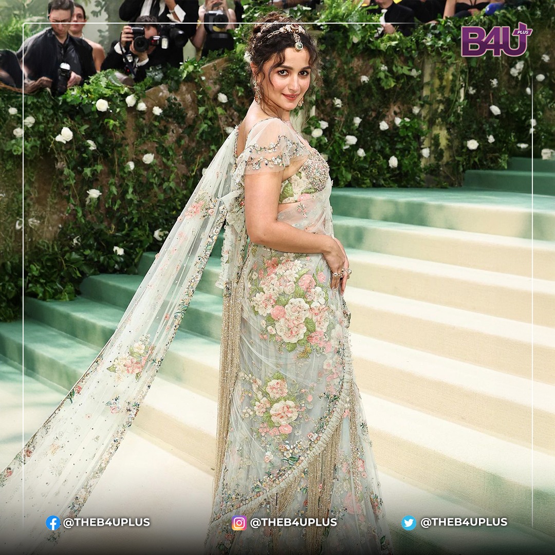Alia Bhatt returns to the Met Gala's carpet 

Glorious in a sheer saree to celebrate 'The Garden of Time' theme, Alia Bhatt enjoys the spotlight shining right on top of her.
.
.
.
#aliabhatt  #metgala2024 #b4uplus #b4u #india #bollywood  #fashion