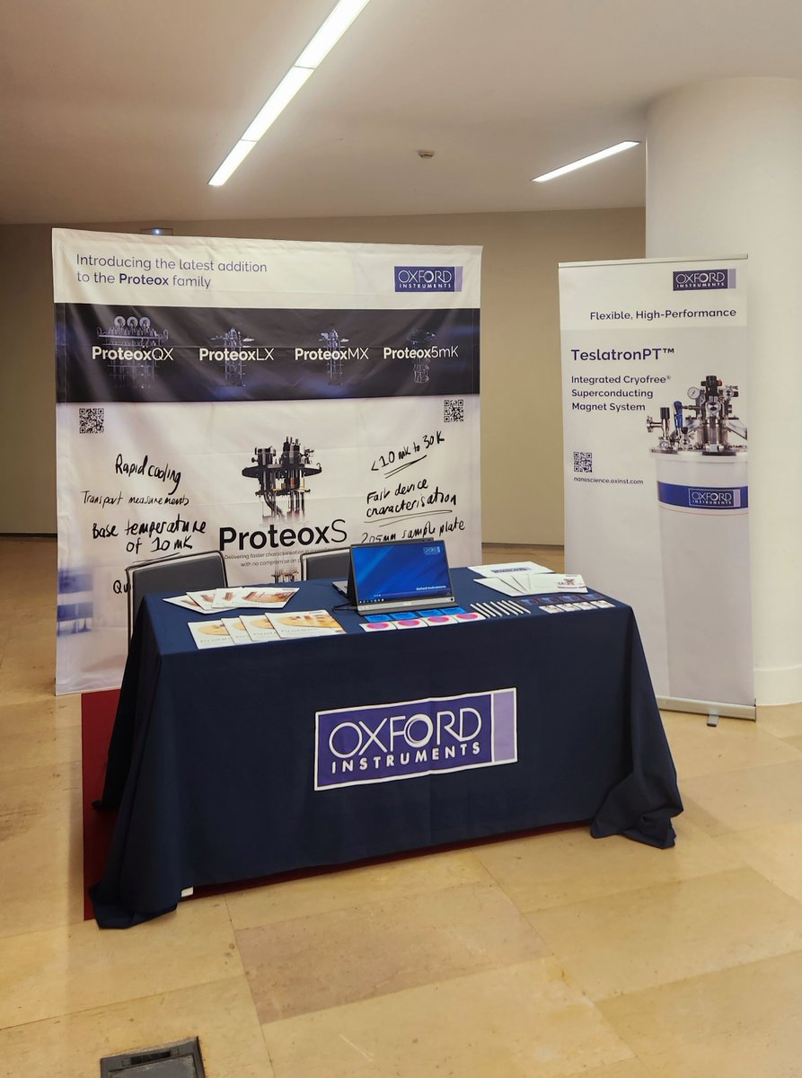 We've arrived at Quantum Matter 2024! Join us at booth #13 to connect with the @OxInst NanoScience team. 

#QuantumMatter2024 #Quantum #QuantumTechnology #OxInstIsListening