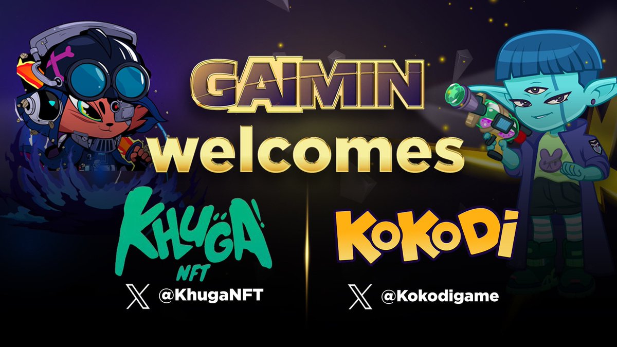 This past week GAIMIN has onboarded two new games to our gaming platform, along with the thousands of additional community members, users and gamers who will be joining our ecosystem from now on 💪 The GAIMIN family extends our welcome to; Kokodi - @kokodigame Khuga -…