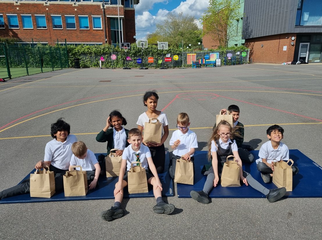 The children at TH cookery club last week decided to make the most of the glorious weather and prepared their own pack lunch for a picnic in the playground.