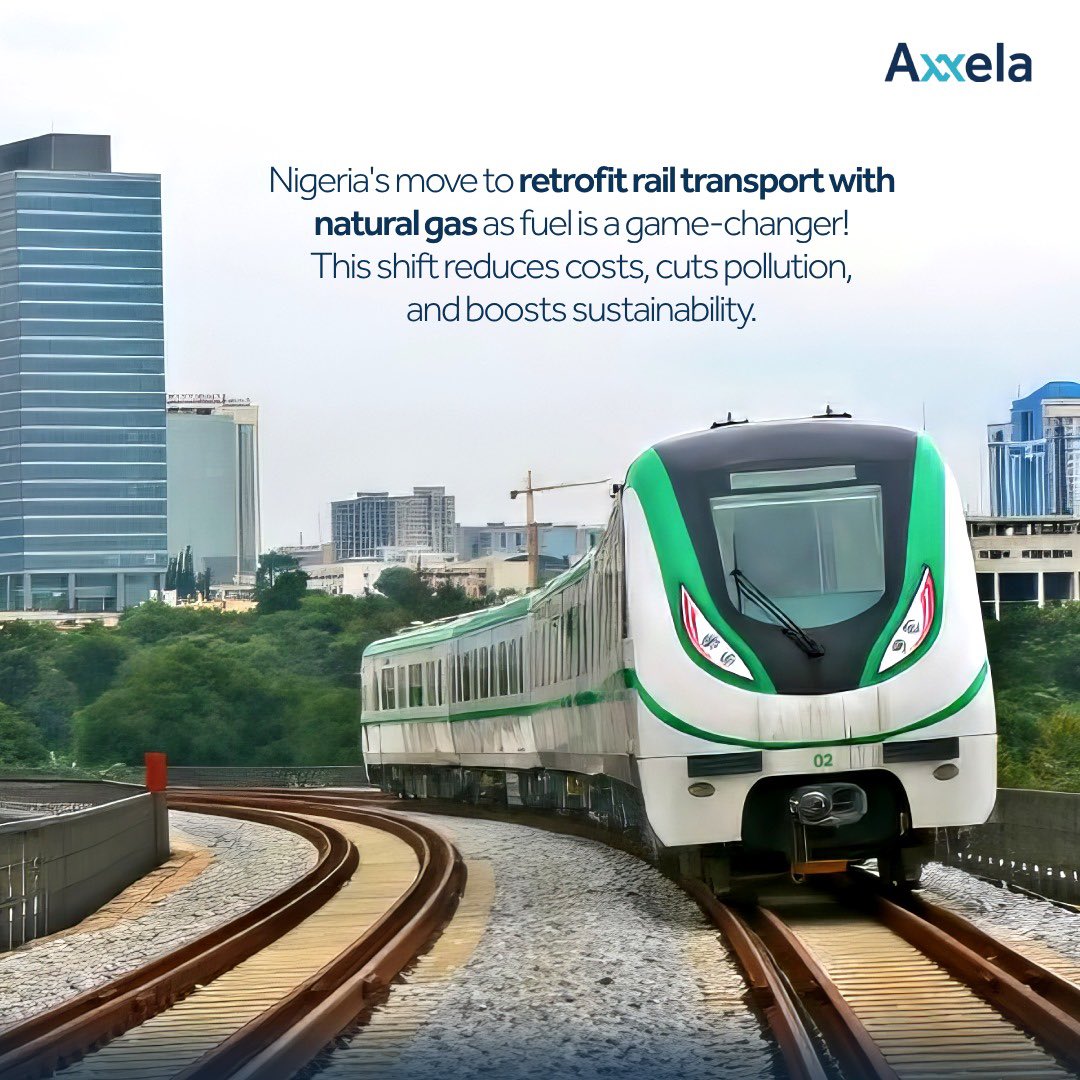 Nigeria's move to retrofit rail transport with natural gas as the fuel of choice is a game-changer! This shift reduces costs, cuts pollution, and boosts sustainability. Leading the way towards a greener future! 

#CleanerEnergy #Sustainability #NigerianRailByGas