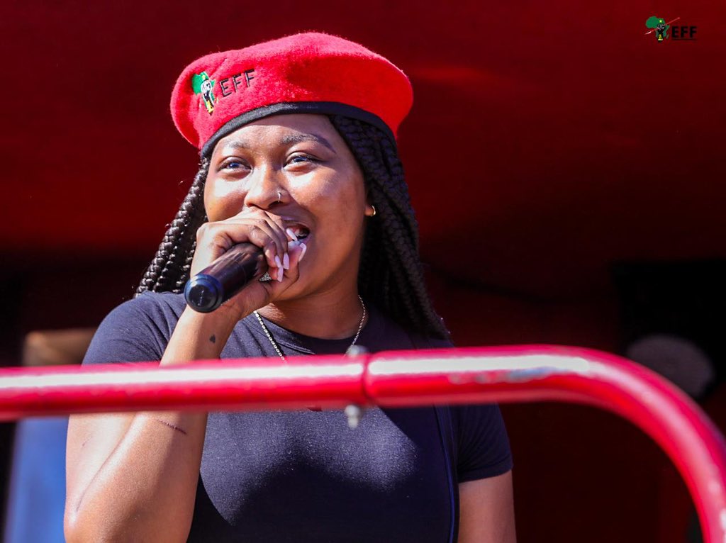 [IN PICTURES]: Zille, Seemah, Yanda Woods encouraging other young people at the EFF Community Meeting in Bohlabela to #VoteEFF #EFFCommunityMeetings #EFFCommunityMeetings