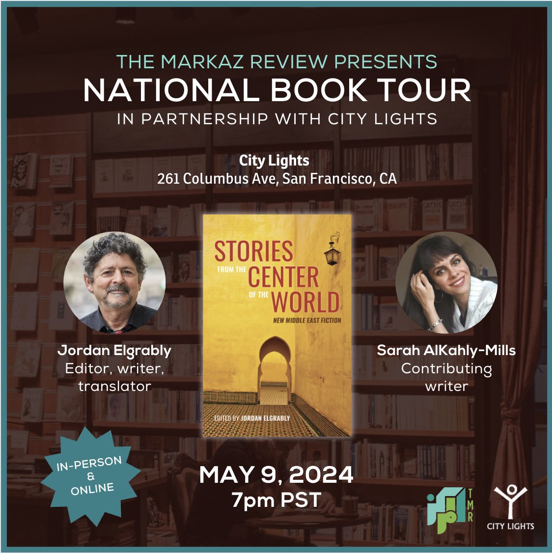 Jordan Elgrably (@jordanelgrably) on Twitter photo TODAY <a href="/CityLightsBooks/">City Lights Books</a> publishes my new
anthology, and I would be honored if you would pick up a copy at your local bookstore, or from
bookshop.org/p/books/markaz… TODAY <a href="/CityLightsBooks/">City Lights Books</a> publishes my new
anthology, and I would be honored if you would pick up a copy at your local bookstore, or from
bookshop.org/p/books/markaz…