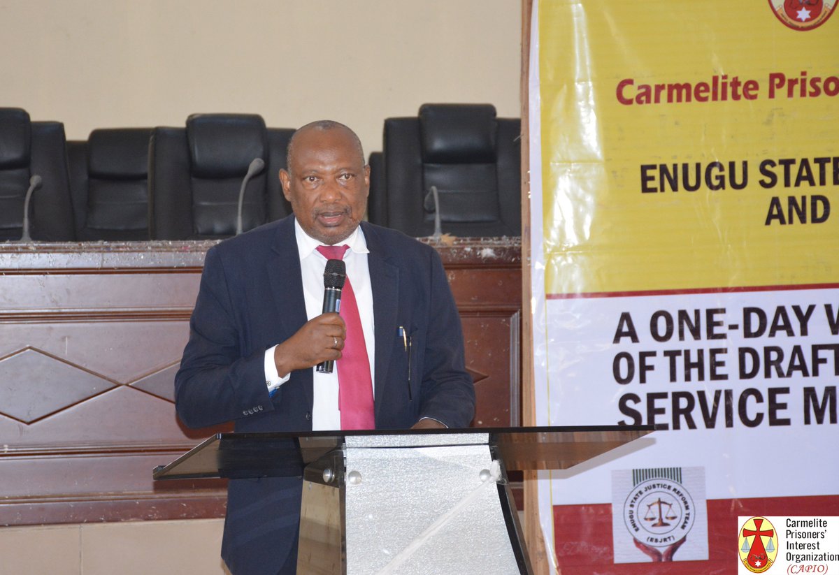 capionigeria's tweet photo. The Carmelite Prisoners’ Interest Organization (CAPIO) in collaboration with the Enugu Justice Reform Team (ESJRT) yesterday 6th May validated the framework for Community Service Measures in Enugu State 

#capionigeria #NonCustodial #enugu @EnuguStateGOV https://t.co/pcUjeBhSh0