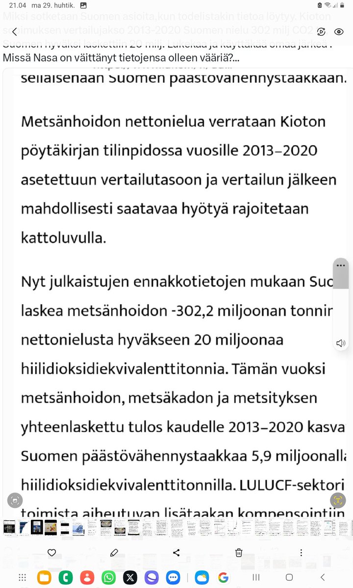 @IlkkaJLeinonen Miten se puurakentaminen vaikuttaa mitenkään Suomen hiilinieluihin,periaatteet on sovittu LULUCF ja KHK inventaario ja vertailuluku sopimuksilla,eihän niillä mitään todellisuus pohjaa ole eikä ollut Kioton tarkastus 2013-2020jaksossa nettonielu 302 milj EKV tn,Suomi sai 20tn ???