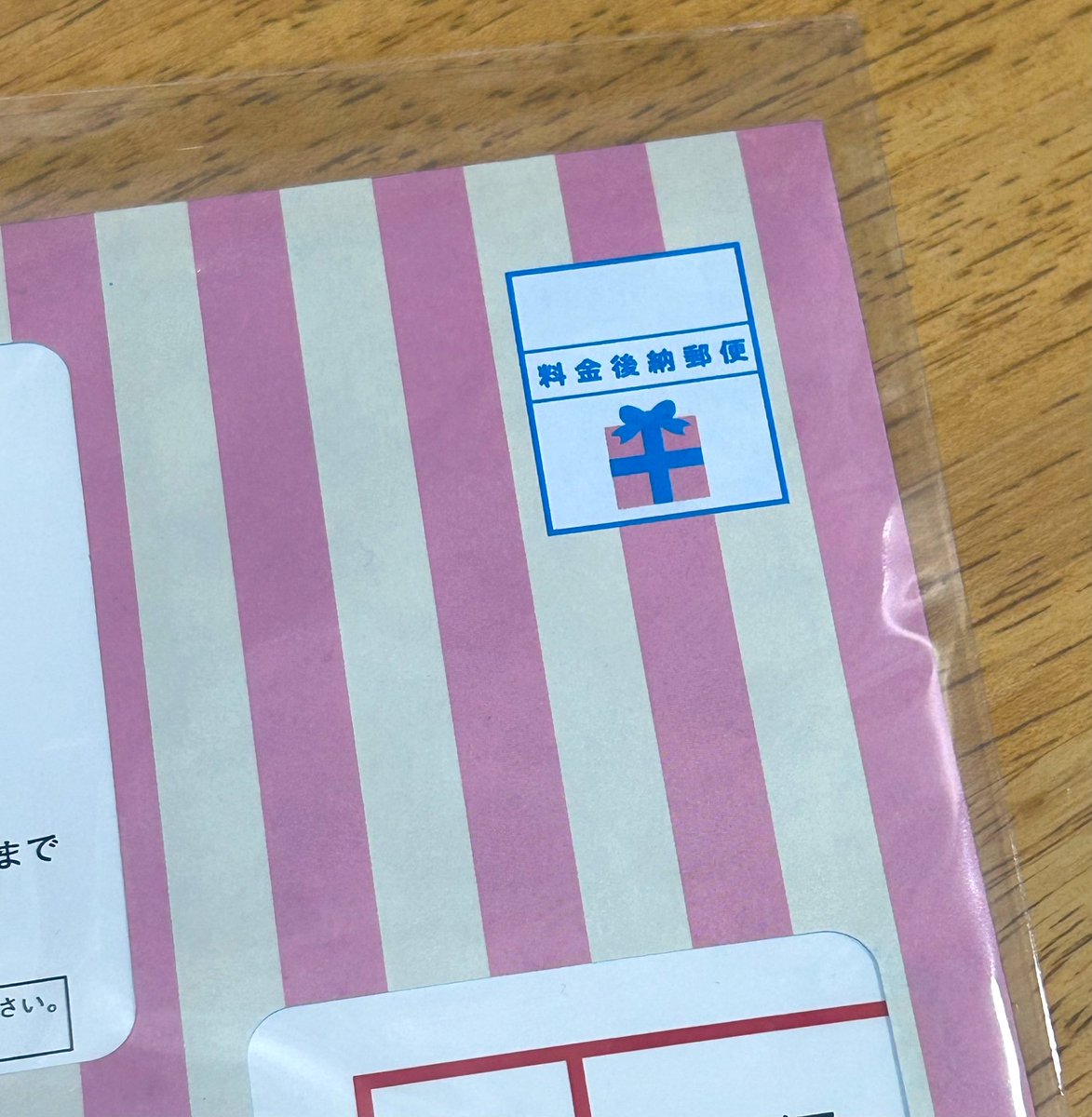 雨予報だったから？ビニール入りで届いた〜