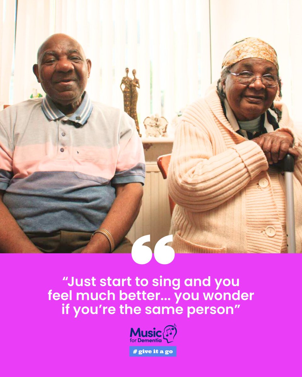 ‘It’s something to lift your spirit up. If you’re down, it picks you up.’ Cindy, Birmingham We couldn’t have put it better ourselves. Music can help #GiveItAGo🎶 #Musicislife #Music #Dementia #Alzheimers #MusicForDementia #GiveItAGo