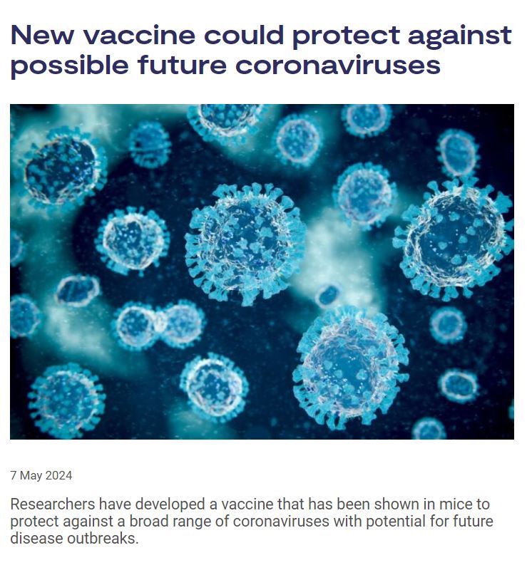 New vaccine has potential to protect against possible future coronaviruses. By training the immune system to target specific regions, it gives protection against other coronaviruses that aren't: 🦠 Represented in the vaccine 🦠 Identified or in existence orlo.uk/PaPkV