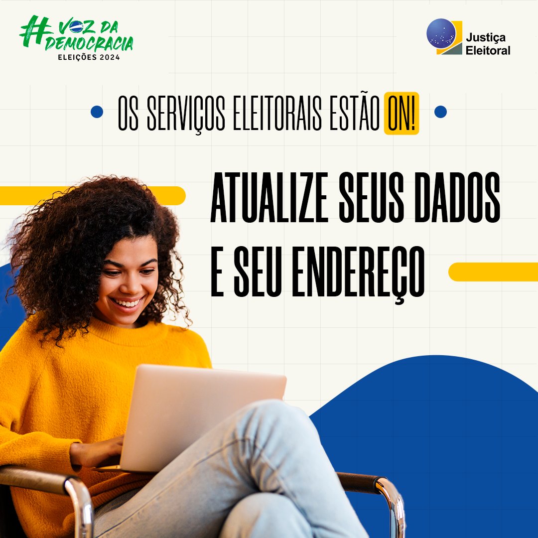 Mudou de telefone, e-mail, endereço ou outros dados? Atualize AGORA suas informações pessoais de maneira simples e rápida na #JustiçaEleitoral em bit.ly/Autoatendiment… #ServiçosEleitoraisON ✅ Faça até 8 de maio!